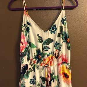 Silky White Floral Maxi